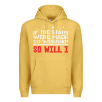 Antique Gold if the stars were to worship so will i Premium Hoodie - linhVisuals