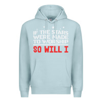 Blue Mist if the stars were to worship so will i Premium Hoodie - linhVisuals