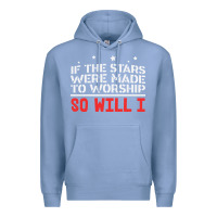 Colony Blue if the stars were to worship so will i Premium Hoodie - linhVisuals
