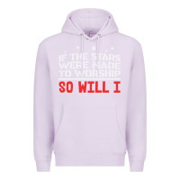 Lilac if the stars were to worship so will i Premium Hoodie - linhVisuals