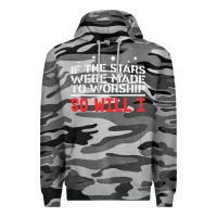 Slate Camo if the stars were to worship so will i Premium Hoodie - linhVisuals