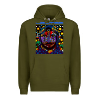 Army Green kaytranada Premium Hoodie - linhVisuals