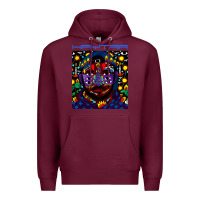 Burgundy kaytranada Premium Hoodie - linhVisuals