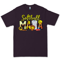 Plum Softball Mama Premium Tee - CowhideDigitalArt