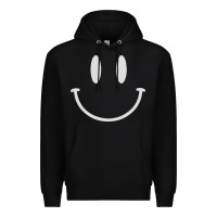 Black smily Premium Hoodie - linhVisuals
