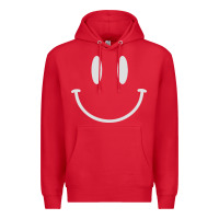 Red smily Premium Hoodie - linhVisuals