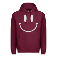 Burgundy smily Premium Hoodie - linhVisuals