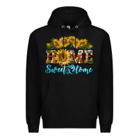 Black home sweet home sunflower Premium Hoodie - BarkalooDesign
