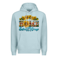 Blue Mist home sweet home sunflower Premium Hoodie - BarkalooDesign
