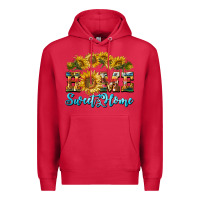 Cardinal home sweet home sunflower Premium Hoodie - BarkalooDesign