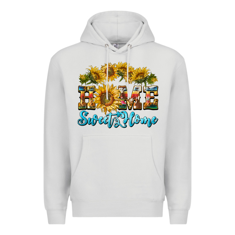 Home Sweet Home Sunflower Premium Hoodie by BarkalooDesign | Teevron