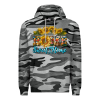 Slate Camo home sweet home sunflower Premium Hoodie - BarkalooDesign