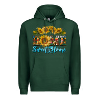 Sports Green home sweet home sunflower Premium Hoodie - BarkalooDesign