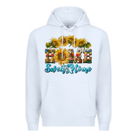 White home sweet home sunflower Premium Hoodie - BarkalooDesign