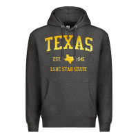 Charcoal Heather texas Premium Hoodie - linhVisuals