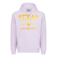 Lilac texas Premium Hoodie - linhVisuals
