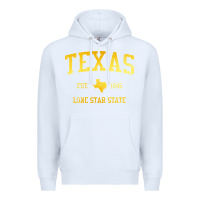 White texas Premium Hoodie - linhVisuals