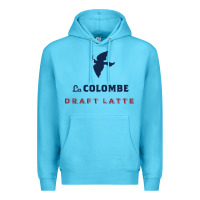 Ocean Blue La Colombe Premium Hoodie - linhVisuals