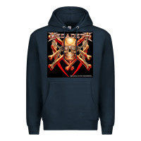 Navy Megadeath Chains Premium Hoodie - linhVisuals
