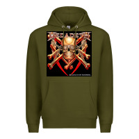 Army Green Megadeath Chains Premium Hoodie - linhVisuals