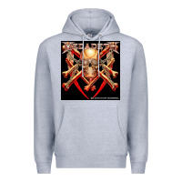 Heather Grey Megadeath Chains Premium Hoodie - linhVisuals