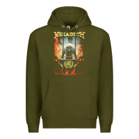 Army Green Megadeath World Order Premium Hoodie - linhVisuals