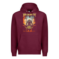 Burgundy Megadeath World Order Premium Hoodie - linhVisuals