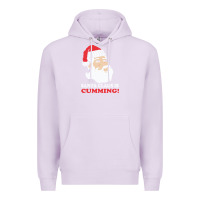 Lilac santa claus is cumming dirty humor Premium Hoodie - linhVisuals