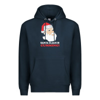 Navy santa claus is cumming dirty humor Premium Hoodie - linhVisuals