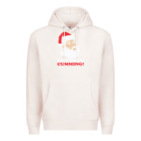 Pale Pink santa claus is cumming dirty humor Premium Hoodie - linhVisuals