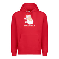 Red santa claus is cumming dirty humor Premium Hoodie - linhVisuals