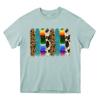 Arona serape leopard tooled leather cowhide background Heavy Core Tee - RanaPortraitStore