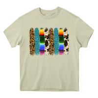 Mossy serape leopard tooled leather cowhide background Heavy Core Tee - RanaPortraitStore