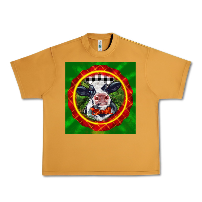 Christmas Baby Holstein Face Urban Heavy Tee by LillyAllenDesigns | Teevron