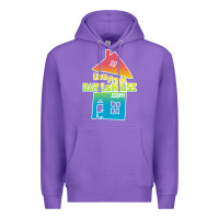 Purple live from daryl house Premium Hoodie - linhVisuals