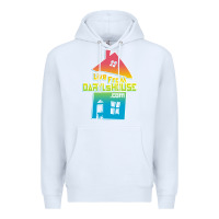 White live from daryl house Premium Hoodie - linhVisuals