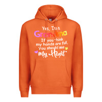 Carrot grandma t  shirt yes i'm grandma if you think my hands are full t  shi Premium Hoodie - linhVisuals