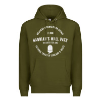 Army Green hadrians wall path england wales hikes tank top Premium Hoodie - linhVisuals