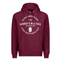 Burgundy hadrians wall path england wales hikes tank top Premium Hoodie - linhVisuals