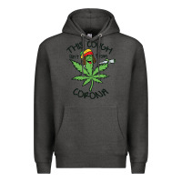 Charcoal Heather Funny Weed Leaf Premium Hoodie - linhVisuals