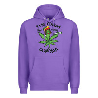 Purple Funny Weed Leaf Premium Hoodie - linhVisuals