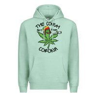 Seafoam Funny Weed Leaf Premium Hoodie - linhVisuals