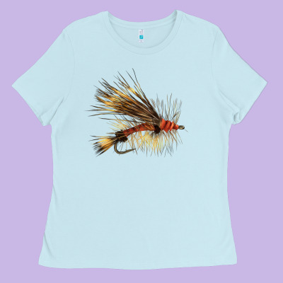 Fish Fly Ladies Tee Designed By Lillyallendesigns