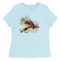 Baby Blue Fish Fly Ladies Tee - LillyAllenDesigns