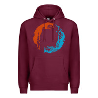 Burgundy spirit of the north Premium Hoodie - linhVisuals