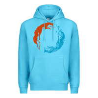 Ocean Blue spirit of the north Premium Hoodie - linhVisuals