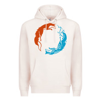 Pale Pink spirit of the north Premium Hoodie - linhVisuals