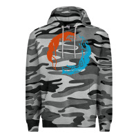 Slate Camo spirit of the north Premium Hoodie - linhVisuals
