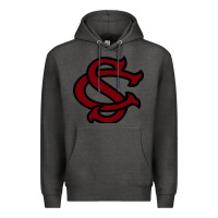 Charcoal Heather usc baseball Premium Hoodie - linhVisuals