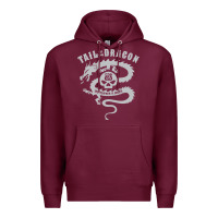 Burgundy tail of the dragon Premium Hoodie - linhVisuals